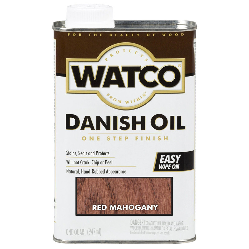 Danish Oil - Solvent Based - Finish Color:Red Mahogany - Size:1 Quart